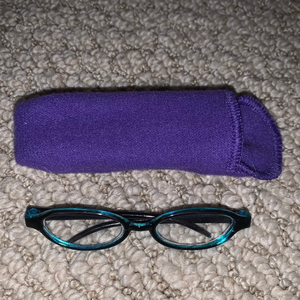 American Girl Doll Reading Glasses and Case
